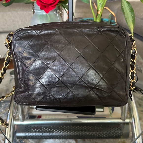 Brown Lambskin Chanel Camera Bag Crossbody - Picture 9 of 17